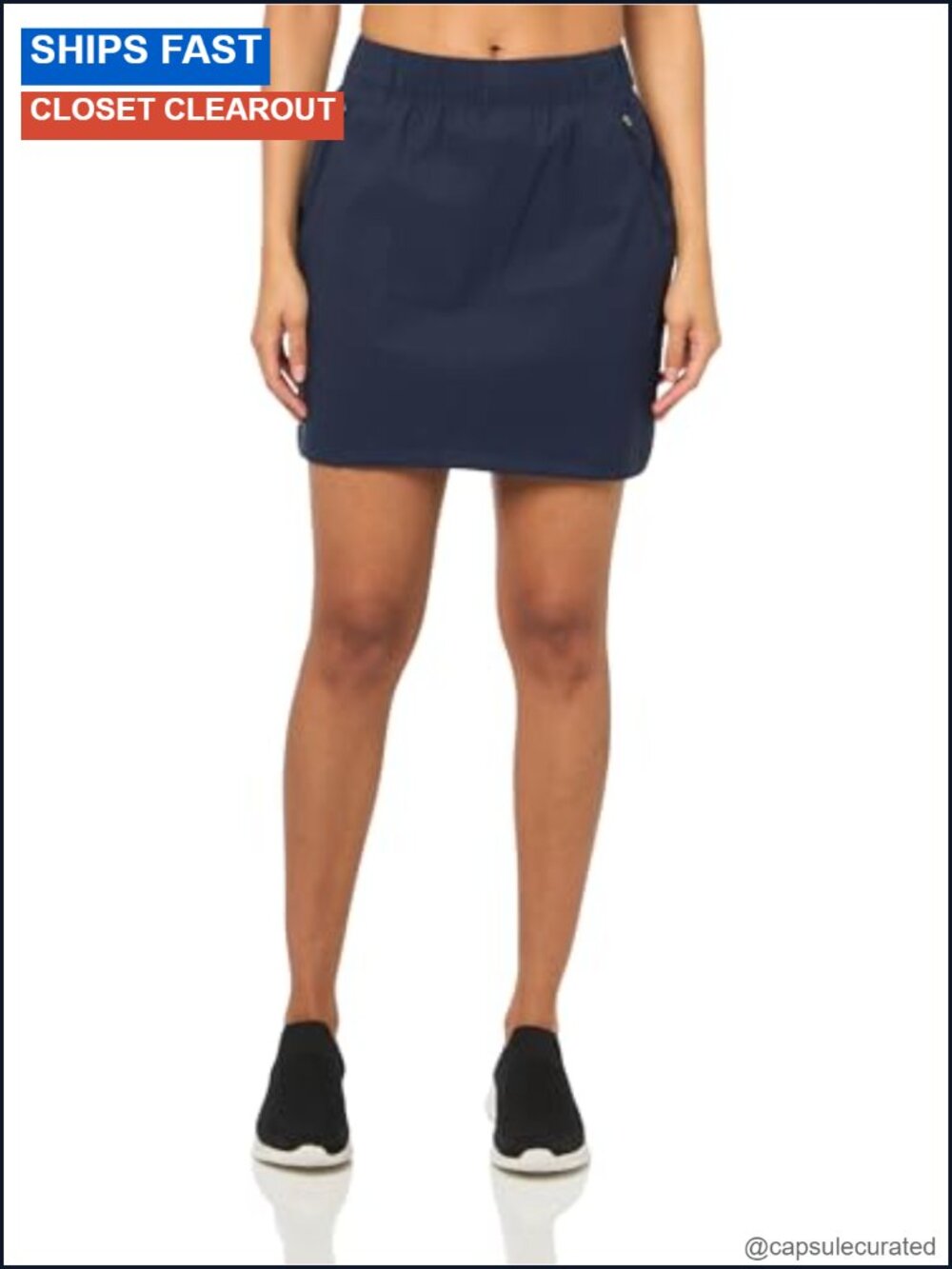 Stretch Waist Active Performance Pull On Skort